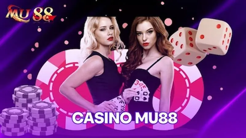 Kho trò chơi đa dạng tại sảnh  casino MU88